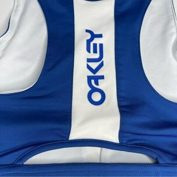 NEW Oakley Blue Power Contrast Sports Bra US XS - Picture 3 of 6
